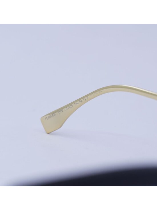 Fendi FE40133I 01V Sunglasses Black Rectangle Frame, Blue Lenses main image 9